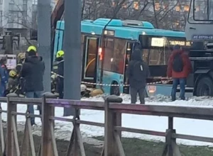 В Петербурге при наезде рейсового автобуса на пешеходов пострадали пять человек