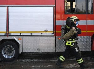 Пожар в порту Кавказ на Кубани, вспыхнувший после атаки дронов, потушили