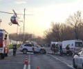 В Москве вертолет вылетел на место ДТП со скорой