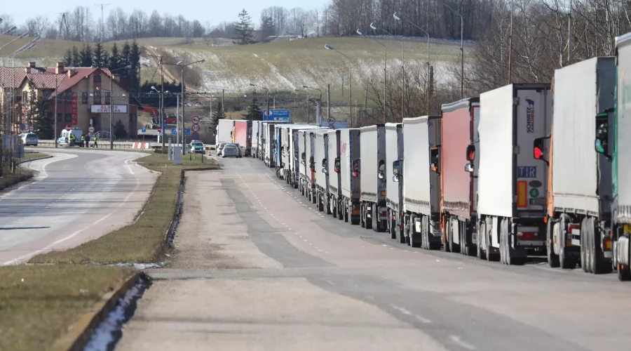 Польские фермеры начали блокаду границы с Литвой из-за ввоза украинского зерна