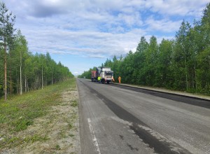 В южной части Мурманской области в рамках реализации национального проекта «Инфраструктура для жизни» начался ремонт автомобильной дороги Пиренга - Ковдор