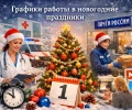 Графики работы поликлиник, МФЦ и почты в новогодние праздники-2026