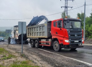 На объездной автомобильной дороге Североморска приступили к ремонту