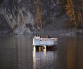 На водохранилище в Красноярском крае теплоход с пассажирами частично затонул