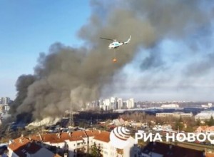 В Белграде произошел пожар на крупнейшем в городе китайском рынке