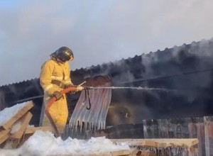 Пожар в цеху на мебельной фабрике в Еткульском районе потушили спустя сутки