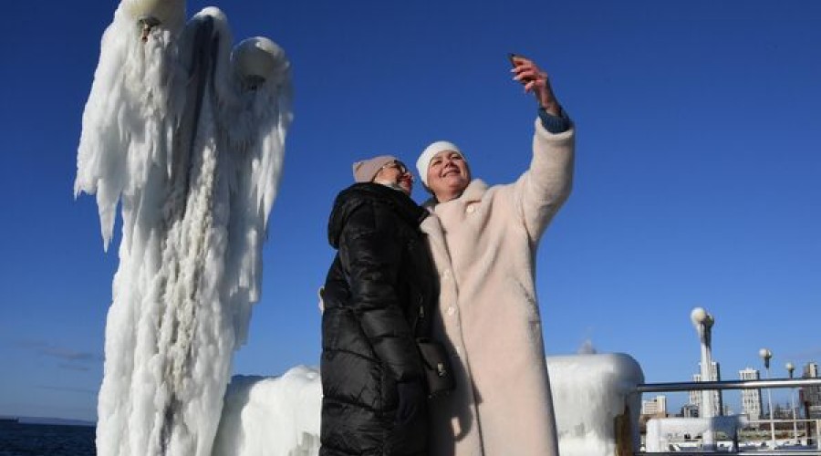 Владивосток покрылся льдом