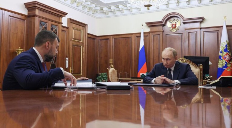 Пушилин доложил Путину о восстановлении 2,1 тысячи домов в 4 районах Донецка