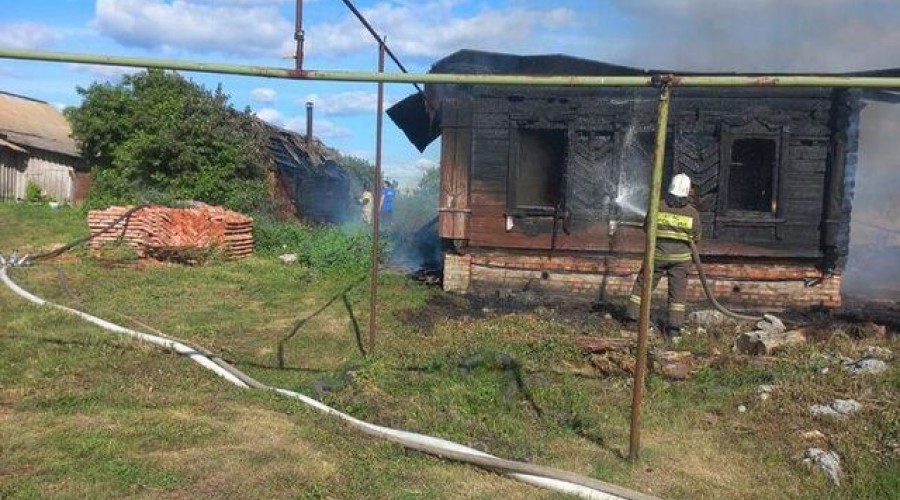 В Пензенской области при пожаре в частном доме спасли шестерых детей