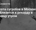 Высота сугробов в Москве приблизится к рекордным 70 сантиметрам в пятницу утром