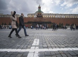 Временную разметку для репетиций и Парада Победы нанесли в центре Москвы