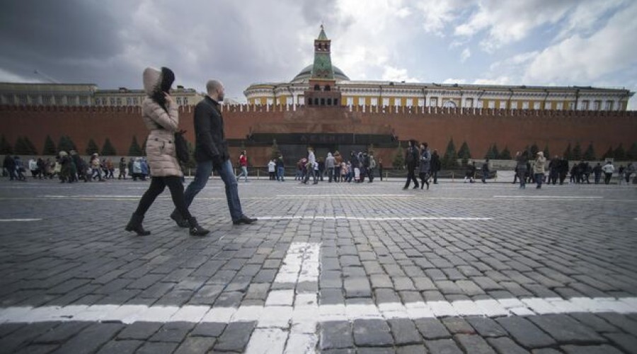 Временную разметку для репетиций и Парада Победы нанесли в центре Москвы