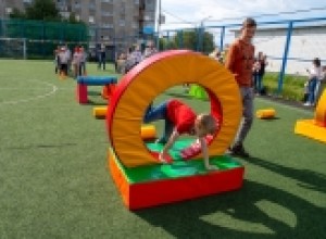 Веселые старты на улице Баумана